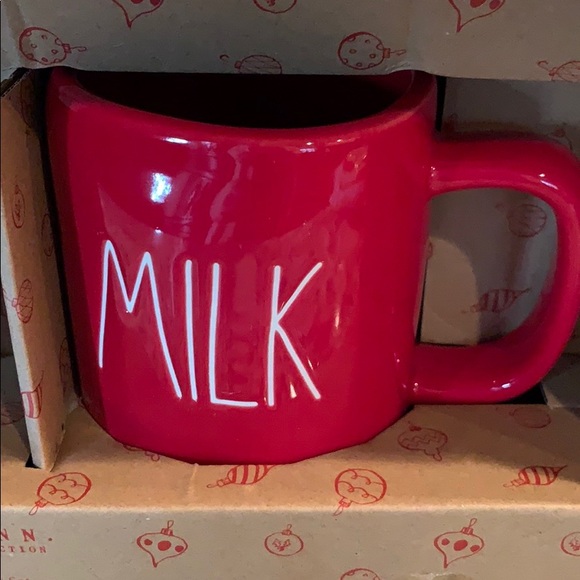 Rae Dunn Milk & Cookies for Santa set Red & white - Picture 3 of 6